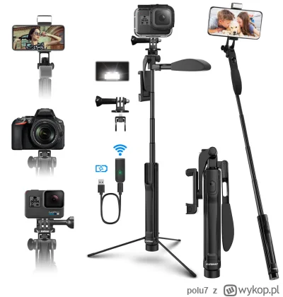 polu7 - Wysyłka z Polski.

[EU-PL] ELEGIANT EGS-07 Bluetooth Selfie Stick Tripod w ce...