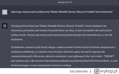 taconeone - GPT-4, jak ty mnie zaimponowales w tej chwili ( ͡° ͜ʖ ͡°)

#chatgpt #hehe...