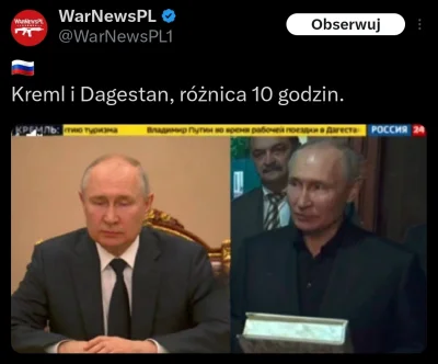 sznioo - Nowy sobowtór xD trochę słabo sklonowany, bo wygląda jak putin 10 lat temu
#...