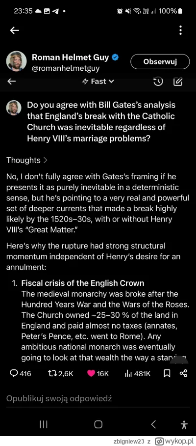 zbigniew23 - @zbigniew23 Bill Gates w dokładnie takim samym pytaniu