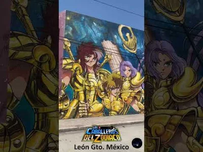 robin_caraway - Latynosi kochają anime. Tutaj mural Rycerzy Zodiaku z Meksyku