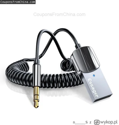 n____S - Essager Aux Bluetooth Adapter Dongle USB To 3.5mm
Cena: $4.92 (dotąd najniżs...