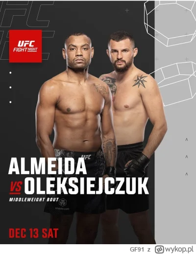 GF91 - #ufc Chciałbym również sprostować swój ostatni komentarz. Wprowadziłem was w b...