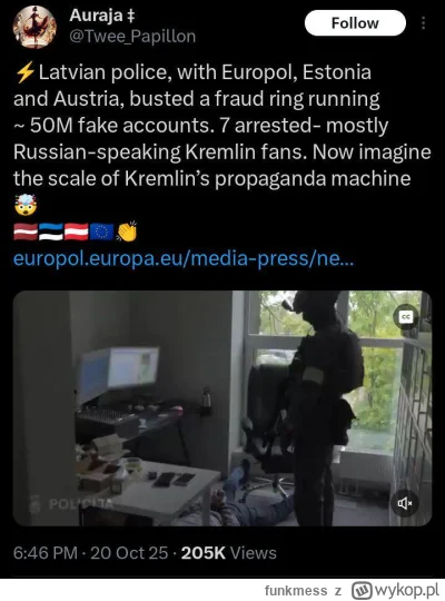 funkmess - Skromne 50 milionów fałszywych kont głoszących prorosyjskie narracje usunę...