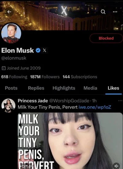 Tumurochir - Elon Musk zablokował widoczność polubień na X/Twitterze

Od teraz nie mo...