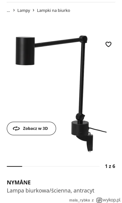 mala_rybka - @zimowyporanek Wybacz, Ikea ma tylko jedną lampkę z tej serii, która moż...