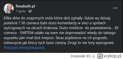 Dominik-95 - "Policjanci krakowskiej drogówki po raz kolejny przeciwdziałali nielegal...
