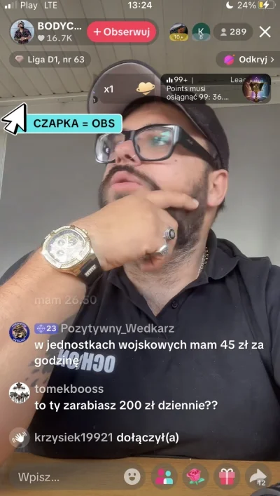 Dawid-01100 - #przegryw Typ se robi live z cieciowni na tik toku i go jadą zeby na ta...