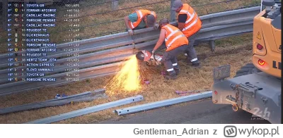 Gentleman_Adrian - #lemans  #f1 Tylko nie źle złączona barierka...