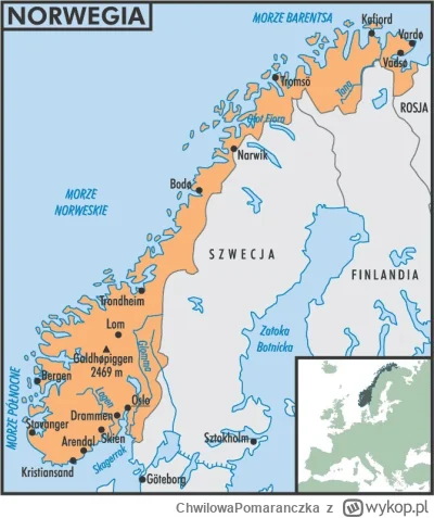 ChwilowaPomaranczka - czy wiecie że Norwegia ma prawie najdłuższa linie brzegowa na ś...