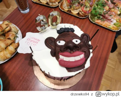 drzewko94 - Ładnego torta dostal kumpel na urodziny? XD

#wykop30club #urodziny #hehe...