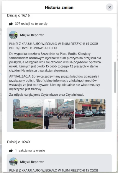 lubiepickakao - Ktoś się powinien przyjrzeć profilowi "Miejski Reporter" na Facebooku...