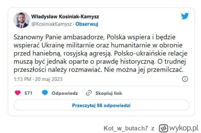 Kotwbutach7 - Wklejamy odpowiedzi polskich polityków na oryginalną odpowiedź ambasado...