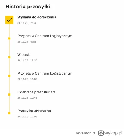 reventon - #wykopaka 
InPost wszedł już w tryb świąteczny, paczki w niedzielę dostarc...