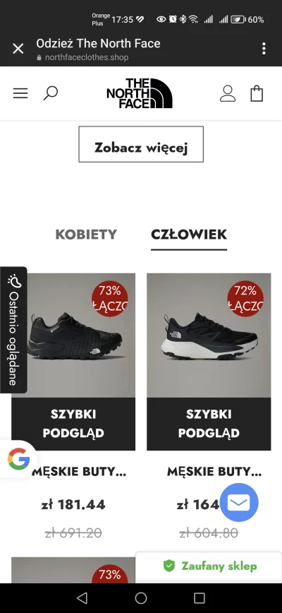 Man0lo - Butów szukam. Wyskoczyła jakaś promka North Face, więc kliknąłem. Nie wiem c...