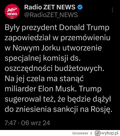 Grooveer - Trump sugerował też, że będzie dążył do zniesienia sankcji na Rosję.
#ukra...