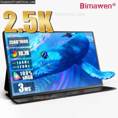 n____S - ❗ Bimawen 16 Inch 2.5K 144Hz Portable Monitor 2560X1600
〽️ Cena: 110.24 USD ...