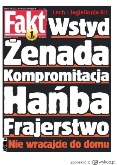 Zoonekro - @Rogogon5: 

Masz przykład z faktu. 

A poza tym to: Zarzeczny, Janusz Atl...