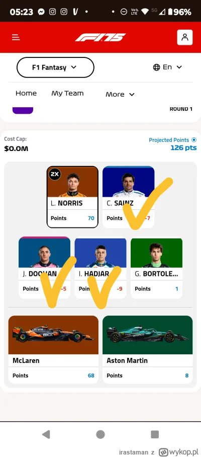 irastaman - Grunt to dobre wybory xD
#f1