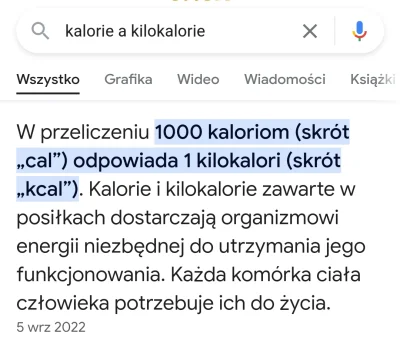 kidi1 - #dieta Czemu na tym tagu cal to to samo co kcal? Przecież jedno to kalorie a ...