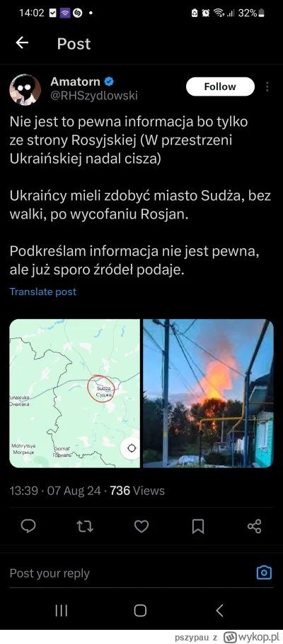 pszypau - Podobno Sudża oddana bez walki.

No jest wszystko w porządku, jest dobrze, ...