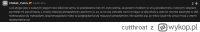 cutthroat - @Thiocomaster:  ato ty jesteś ten, co musiał iść do psychiatry bo bierze ...