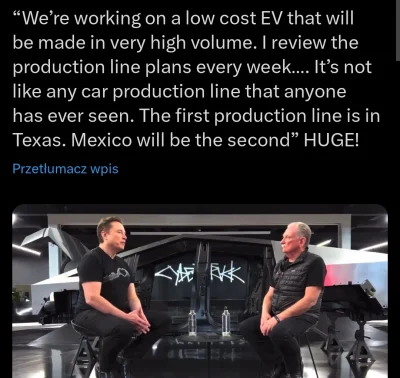 WykopowyInterlokutor - Elon Musk potwierdza: Tesla jest na bardzo zaawansowanym etapi...