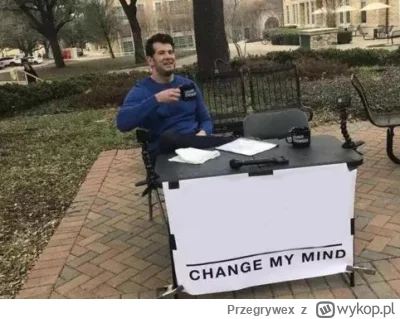 Przegrywex - Change my mind.
Od lat 80' po dziś dzień, trąbi się w mediach, że gry ko...