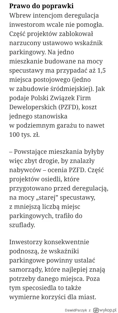 DawidParzyk - @SatanWasa_Babyboomer: 
"Prawo do poprawki
Wbrew intencjom deregulacja ...