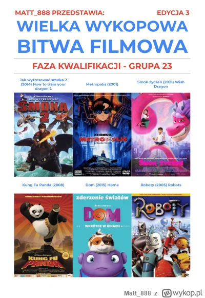 Matt888 - WIELKA WYKOPOWA BITWA FILMOWA - EDYCJA 3!

Tag do obserwacji lub czarnolist...