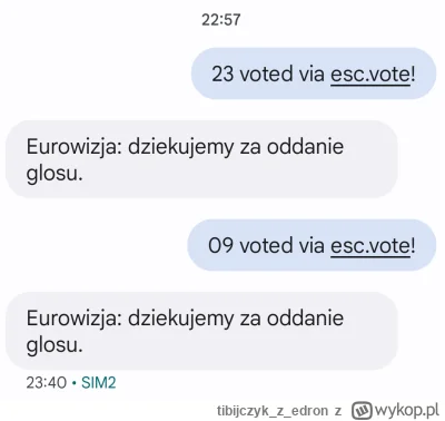 tibijczykzedron - #eurowizja zagłosowane, a Wy?