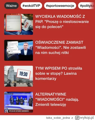 takasobiejedna - Czyżby paskowy i „dziennikarze” z TVP info przenieśli się do wp.pl? ...