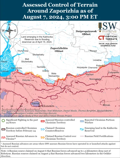 Kagernak - Południowa Ukraina

6 i 7 sierpnia trwały walki pozycyjne w zachodniej czę...