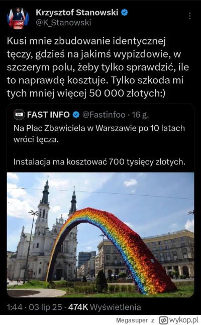 Megasuper - A Ławeczki Patriotycznej za 100 tys nie kusiło go aby wybudować #kanalzer...