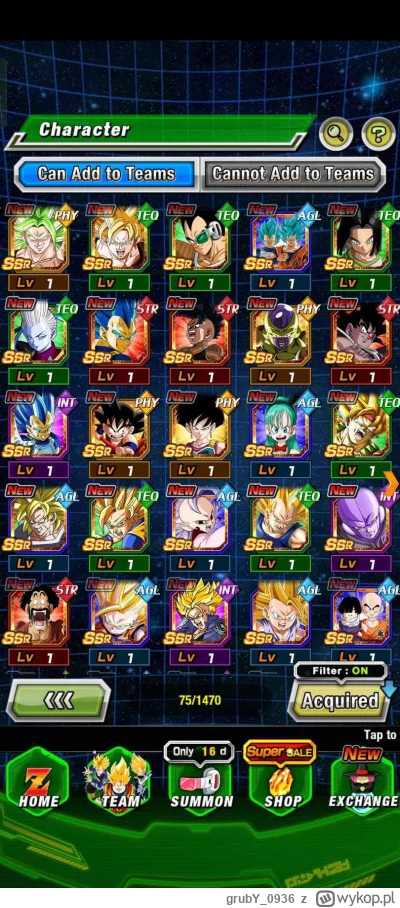 grubY_0936 - #dokkanbattle Poszło pińcet dsów, ale udało się i mam wszystkie 4 (Hercu...