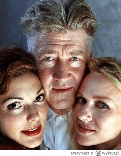 szarytkarz - David Lynch, Naomi Watts i Laura Harring na zdjęciu promocyjnym filmu MU...