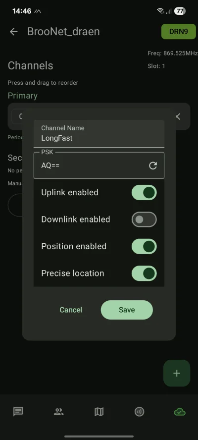 draen - @kuba206: Sprawdź czy w ustawieniach domyślnego kanału masz włączone "Uplink ...