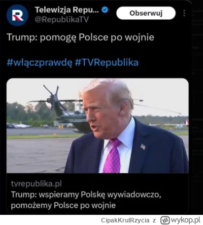 CipakKrulRzycia - @Czytelnik30: TvRepublika też już usunęła