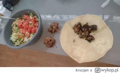 krucjan - Wczorajszy posiłek:
Naleśnik z kurczakiem, bułeczka twarogowa z łososiem, w...