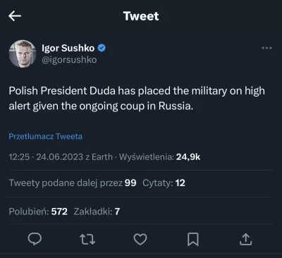 Niss - Jak donoszą polskie media, prezydent Andrzej Duda właśnie dowiedział, się od r...