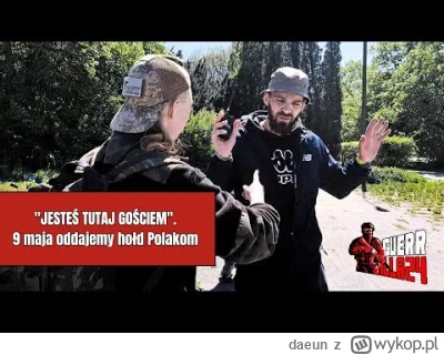daeun - Agresywny ukrainski dezerter ubliża młodej polskiej patriotce pod pomnikiem ż...
