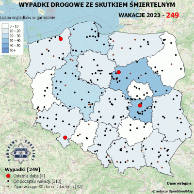 Salido - Minął 46. (z 70) dzień wakacji.

W ciągu ostatniej doby miały miejsce 4 wypa...