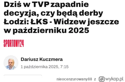 nieocenzurowany88 - Taki clickbait przed losowaniem Pucharu Polski odwalił pan redakt...