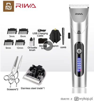 duxrm - Youpin RIWA Hair Clipper Professional Electric Trimmer
#cebuladlaodwaznych
Ce...
