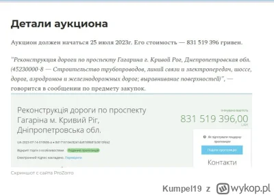 Kumpel19 - "w Krzywym Rogu planują wydać ponad 800 mln hrywien na naprawę 2 km drogi"...