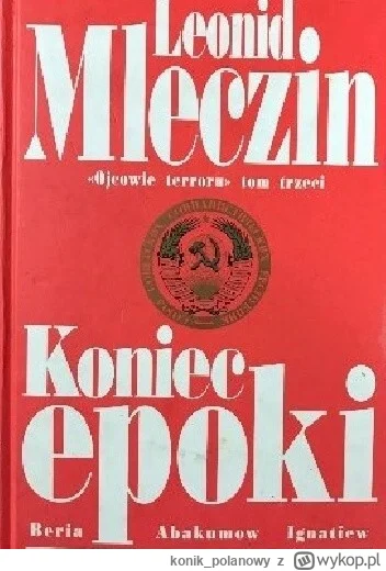 konik_polanowy - 254 + 1 = 255

Tytuł: Koniec epoki
Autor: Leonid Mleczin
Gatunek: po...