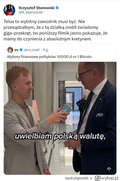 badreligion66 - #polityka To chyba jednak nie był przekręt bo Telus za głupi. Ok Krzy...