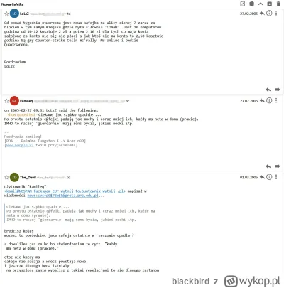 blackbird - o czym rozmawiało się w internetach w #rzeszow  20 lat temu ? ( ͡º ͜ʖ͡º)
...