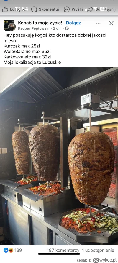 kepak - #januszebiznesu #kebab

A potem kebab z mięsem kraftowym , rzemieślniczym 50 ...