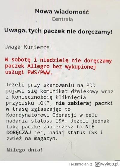 Techn9cian - @Fskrufskru: Allegro z InPostem nie lubią się od dawna i robią sobie naw...